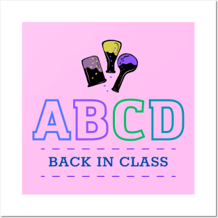 ABCD back in class Posters and Art